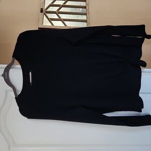 Madewell Elwood knot front top ribbed long sleeve sweater size XXL